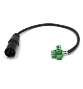 XLR to terminal block and wire cable with 2EDGKM-5.08 connector
